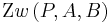  \operatorname Zw \left( P,A,B \right)