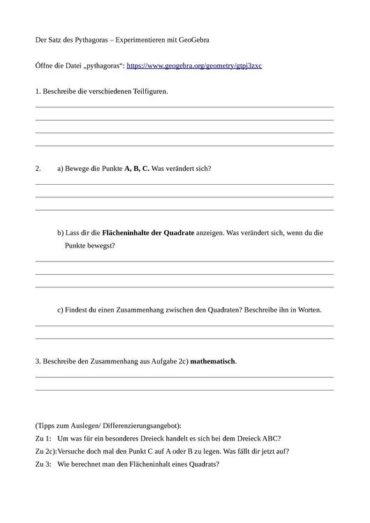 Datei:Arbeitsanweisung Pythagoras.pdf