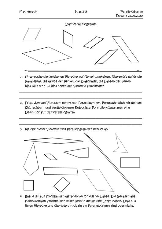 Datei:Arbeitsblatt Parallelogramm.pdf